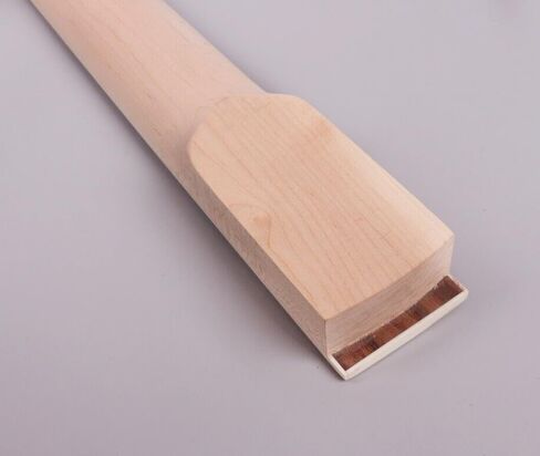 رقبة جيتار خشب القيقب 24 فريت 25.5 بوصة رأس أسود من خشب الورد ولوحة زعانف القرش ترصيع غير مكتمل لمحبي الجيتار الإلكتروني in Kuwait