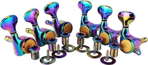 Guyker Chameleon Rainbow Control Plate and 2 Potentiometer Knobs Replacement Compatible with TELE TL Guitar in Saudi Arabia
