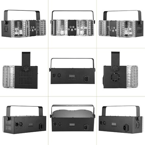 DJ Lights, BSYUN Professional RGBW LED 15 Modes DJ Lights for Parties, Sound Activated Modes DJ Disco Party Lights Compatible with DMX 512 & Remote for Indoor Parties in Saudi Arabia