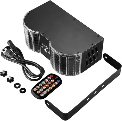 DJ Lights, BSYUN Professional RGBW LED 15 Modes DJ Lights for Parties, Sound Activated Modes DJ Disco Party Lights Compatible with DMX 512 & Remote for Indoor Parties in Saudi Arabia
