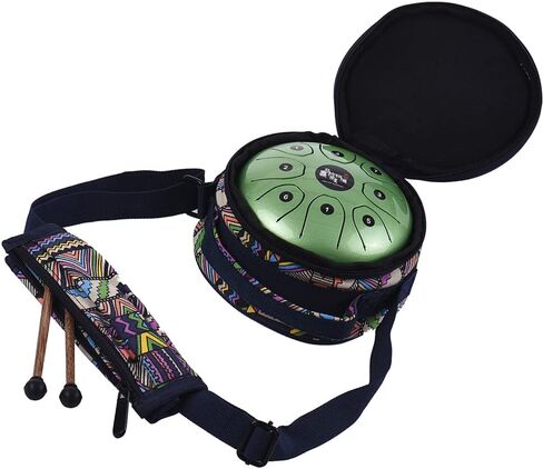 Btuty Steel Tongue Drum 5.5 Inch 8 Notes Kids and Adult Percussion Instrument with Mallets Music Book and Carry Bag for Meditation and Relaxation in Saudi Arabia