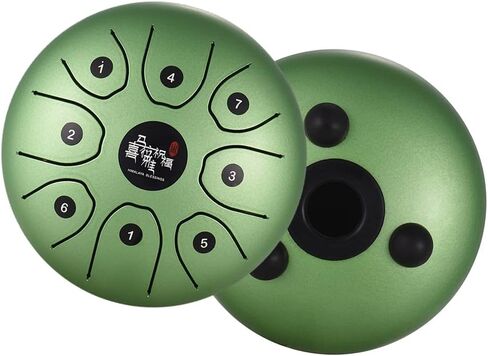 Btuty Steel Tongue Drum 5.5 Inch 8 Notes Kids and Adult Percussion Instrument with Mallets Music Book and Carry Bag for Meditation and Relaxation in Saudi Arabia