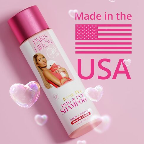 Paris Hilton Dog Shampoo - Lavender Scented Deshedding Pet Shampoo for Dogs & Puppies, Nourishing Oatmeal & Aloe, 480ml - Luxurious Grooming for All Breeds in Saudi Arabia