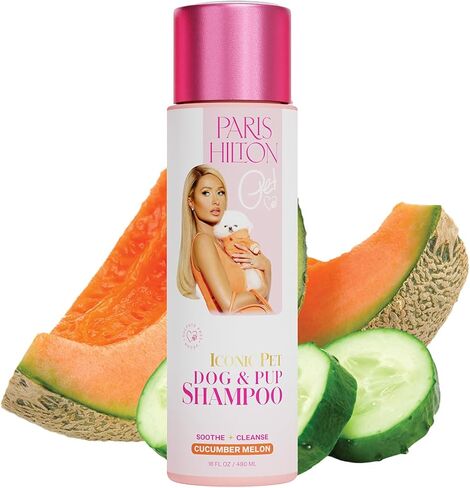 Paris Hilton Dog Shampoo - Lavender Scented Deshedding Pet Shampoo for Dogs & Puppies, Nourishing Oatmeal & Aloe, 480ml - Luxurious Grooming for All Breeds in Saudi Arabia