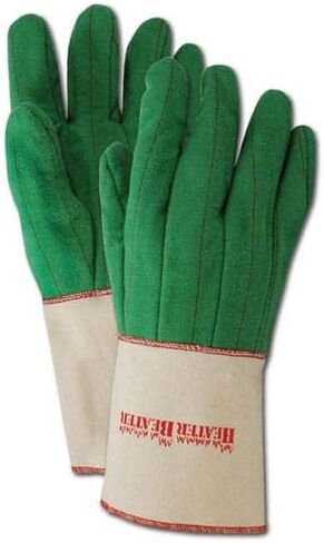 MAGID Heater Beater 26 oz. Green Canvas Hot Mill Gloves, Men's Jumbo in Saudi Arabia