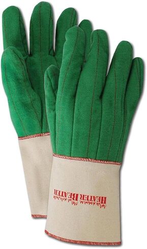 MAGID Heater Beater 26 oz. Green Canvas Hot Mill Gloves, Men's Jumbo in Saudi Arabia
