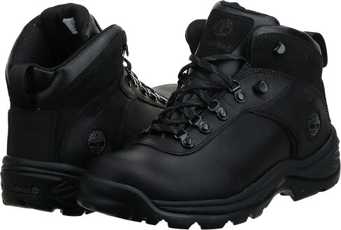 حذاء Timberland الرجالي Flume Mid مقاوم للماء للمشي لمسافات طويلة، أسود محبب بالكامل - جديد 2024، 11 عرض in Saudi Arabia