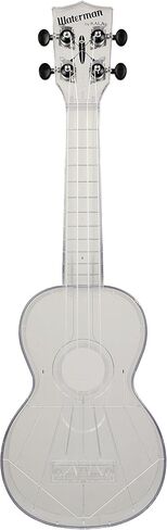 Kala Brand Music Co. The Waterman, 4-String Ukulele, Right, Transparent, Soprano (KA-SWT) in Saudi Arabia