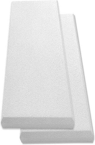 Acoustic Panel Gray | Fiberglass 2-pack | Professional sound absorbing Panel | Decorative sound proof panel | acoustic wall panel (36x13x2 in) - Gray in Saudi Arabia