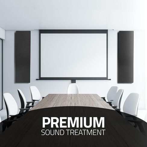 Acoustic Panel Gray | Fiberglass 2-pack | Professional sound absorbing Panel | Decorative sound proof panel | acoustic wall panel (36x13x2 in) - Gray in Saudi Arabia
