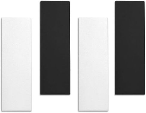 Acoustic Panel Gray | Fiberglass 2-pack | Professional sound absorbing Panel | Decorative sound proof panel | acoustic wall panel (36x13x2 in) - Gray in Saudi Arabia