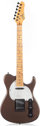 Grote Solid Electric Guitar GTLM-4 Metallic Finish Basswood Body Maple Neck Maple Fretboard (Brown) in Saudi Arabia