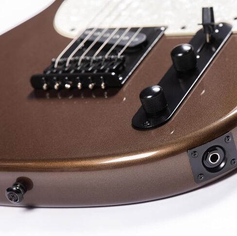 Grote Solid Electric Guitar GTLM-4 Metallic Finish Basswood Body Maple Neck Maple Fretboard (Brown) in Saudi Arabia