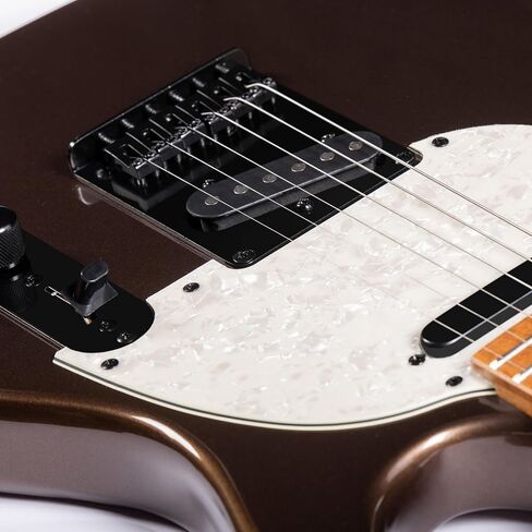 Grote Solid Electric Guitar GTLM-4 Metallic Finish Basswood Body Maple Neck Maple Fretboard (Brown) in Saudi Arabia