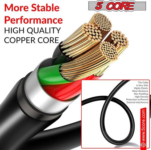 ميكروفون سلكي صغير مزود بمشبك من 5 CORE Premium Lavalier مع ميكروفونات مكثفة متعددة الاتجاهات للبث والتسجيل ومدونات الفيديو والأندرويد والهواتف الذكية وكاميرات DSLR والكاميرا والكمبيوتر والكمبيوتر المحمول in Kuwait