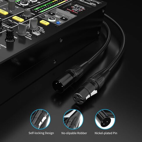 XLR Male to Female Microphone Cable 5ft (Oxygen-Free Copper) in Kuwait