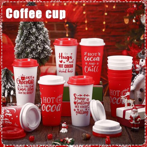 Tioncy 12 Pcs Reusable Camping Gifts Camping Mugs Set 16oz Camping Coffee Mug Camping Themed Coffee Cups Plastic Travel Mug Happy Camper Camping Lover Holiday Gifts for Drinking Outdoor in Saudi Arabia