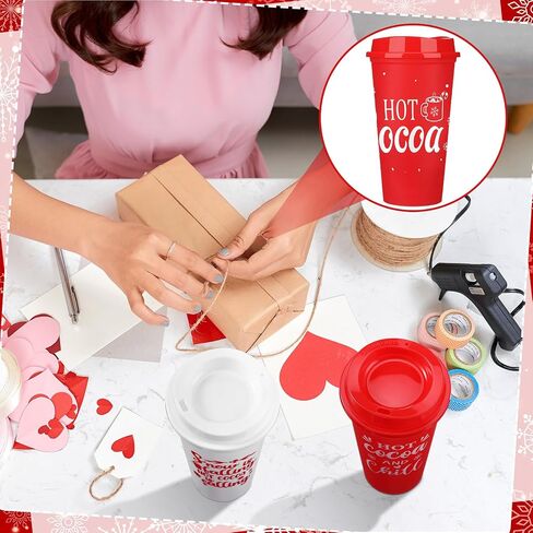 Tioncy 12 Pcs Reusable Camping Gifts Camping Mugs Set 16oz Camping Coffee Mug Camping Themed Coffee Cups Plastic Travel Mug Happy Camper Camping Lover Holiday Gifts for Drinking Outdoor in Saudi Arabia
