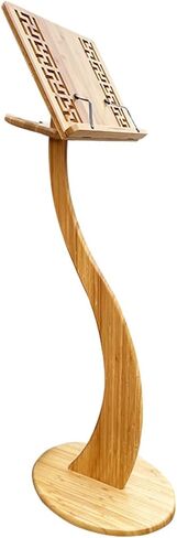 تقف الموسيقى الورقية القابلة للطي من الخيزران من وانليان مع مشبك جيتار صينية، حامل الموسيقى للموسيقى الورقية تصميم الوجه بزاوية 340 درجة، مع نمط أنيق مجوف قديم، لمشغل منبر الكمان والبيانو القيثارة in Kuwait