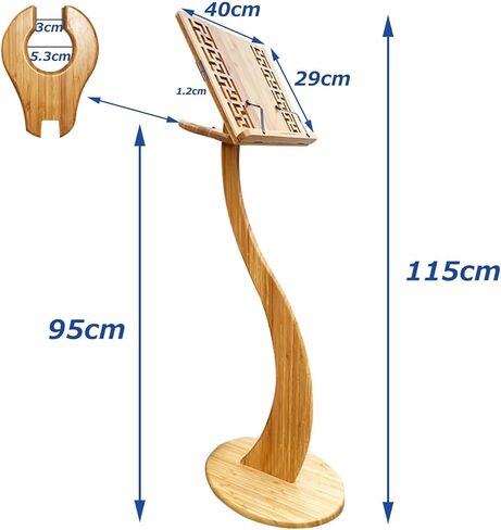 تقف الموسيقى الورقية القابلة للطي من الخيزران من وانليان مع مشبك جيتار صينية، حامل الموسيقى للموسيقى الورقية تصميم الوجه بزاوية 340 درجة، مع نمط أنيق مجوف قديم، لمشغل منبر الكمان والبيانو القيثارة in Kuwait
