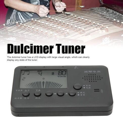 موالف إلكتروني من Keenso لـ Dulcimer، موالف المسرع البلاستيكي 3 في 1 شاشة LCD خفيفة الوزن لآلات الموسيقى in Kuwait