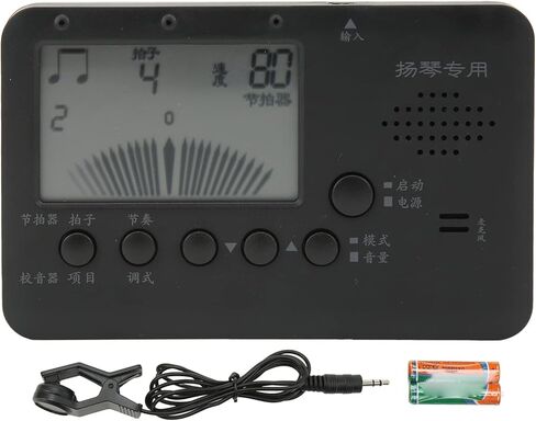 موالف إلكتروني من Keenso لـ Dulcimer، موالف المسرع البلاستيكي 3 في 1 شاشة LCD خفيفة الوزن لآلات الموسيقى in Kuwait