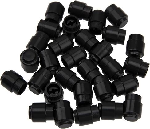 30Pcs Yootones Plastic Guitar Barrel Switch Tip 3 Way Pickup Selector Switch Knob Compatible with U.S./Import Tele Telecaster (Black) in Kuwait
