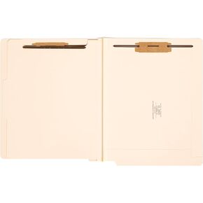 Smead End Tab Classification File Folder, 1 Divider, 2" Expansion, Letter Size, Manila, 10 per Box (26825)