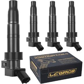 LCWRGS Set of 4 Ignition Coil Pack Fit for 2.4 2.0 L4 2009 2010 2011 2012 2013 2014 2015 2016 Kia Sorento Forte Optima Sportage Hyundai Sonata Santa Fe Genesis Coupe Replaces# UF611 C1667 C1669
