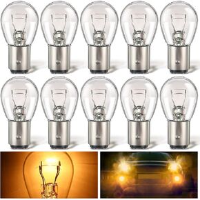 Meonum 1157 Bulb, (10 Pack) 2057 2357 7528 BAY15D, Brake Light Bulbs, Turn Signal Bulb Replacement for Marker Tail Running Parking Backup Lights, Compatible with 2357 1016 1034 1076