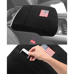 ISSYAUTO Center Console Cover Compatible with 2013-2023 2024 Ram 1500 2500 3500 Middle Console Armrest Cover with Pocket