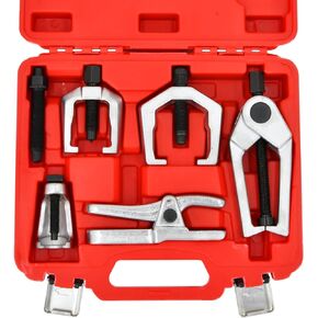5-in-1 Ball Joint Separator, Pitman Arm Puller, Tie Rod End Tool Set for Front End Service, Splitter Removal Kit
