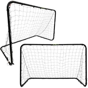 مجموعة شبكة كرة قدم مقاس 4 × 6 بوصات - تتضمن شبكتين سهلتين التجميع - باللون الأسود in Kuwait