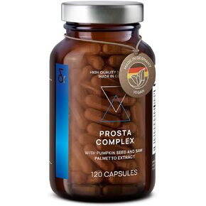 CLAV Prostate Health Supplement for Men - Saw Palmetto Capsules with Pomegranate, Pumpkin Seed, Black Garlic, Nettle Extract, Zinc & Selenium - 120 Capsules