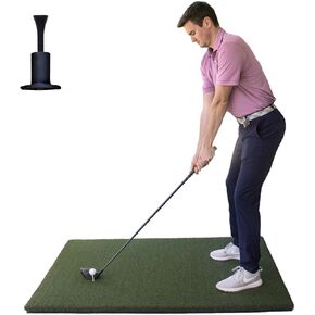 The Original Country Club Elite by Real Feel Golf Mats 4' X 5' Simulator Size Golf Mat | Heavy Duty Commercial Practice Mat | Accepts A Real Tee | Swing Down and Through | Indoor/Outdoor