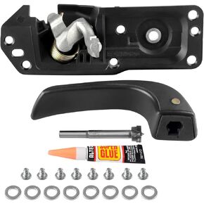 Interior Door Handle Kit Front Left Driver Side Compatible with 2007-2014 Chevy Silverado Avalanche Suburban Tahoe GMC Sierra Cadillac Escalade ESV EXT Replace OE# 20833606 80374 20871488 Repair Set