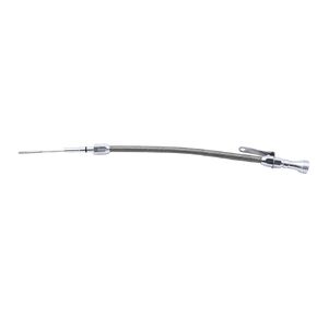1 Set SHLPDFM Engine Oil Dipstick Flexible Braided Stainless Engine Oil Dipstick Compatible with 1997 - up LS Series Car Engines LSX LS1 LS2 LS6 4.8L 5.7L 6.0L 6.2L