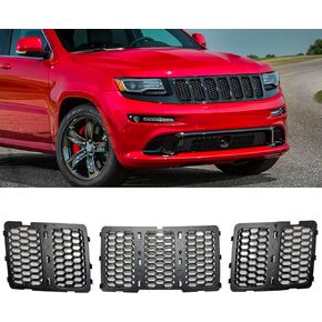 Front Grille Inserts Mesh Honeycomb Compatible with Jeep Grand Cherokee 2014 2015 2016