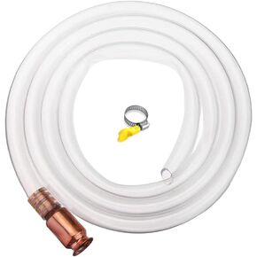 Siphon Hose 1/2" x 6 Foot, Shaker Siphon Hose for Fuel Transfer Pump - Gas Siphon Pump for Gasoline, Oil, Diesel, Water, Liquid