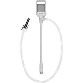 DEWAY Automatic Fuel Transfer Pump with Auto-Stop, 3X More Powerful D Battery Powered, Extra Long Hose Fits All Size Cans, Portable Liquid Pump Transfers at 2.3 Gal/Minute