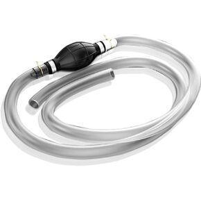 Gasoline Siphon Hose Pump, Siphon Pump Gas Transfer Oil Water Fuel Gas Siphon Hand Pump Siphon Pump, Syphon Pumps Siphon Hose for Gasoline, Fluid Fuel Diesel Transfer Pump,2 Durable Pvc Transfer Hoses