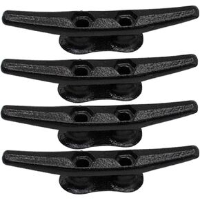 Black Boat Cleats 4in,6in,8in,Rope Cleat Galvanized Cast Iron Dock Cleat for Marine or Decorative Applications 4PACK in Kuwait