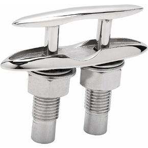 SUNOOM Pull Up Boat Cleats 316 Stainless Steel Hidden Flush Mount 6 Inch Retractable Boat Claet, Marine Cleat Pop Up Boat Cleats,Popup Cleat Yacht Marine Boat Dock Cleats Dock Boat Deck Cleat