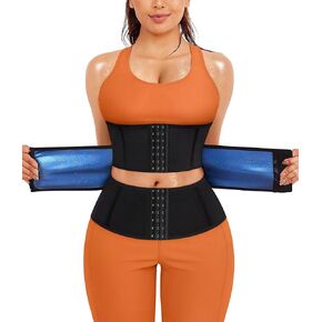 TrainingGirl النساء عرق الخصر المتقلب المدرب ساونا مشد تجريب حزام حزام بطن المعدة يلتف محدد شكل الجسم حزام رياضي in Kuwait