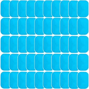 KASBEE 50PCS Ab Stimulator Gel Pads, Replacement Gel Pads for Muscle Toner Abdominal EMS ABS Stimulator Arm Leg Waist Workout Trainer Machine