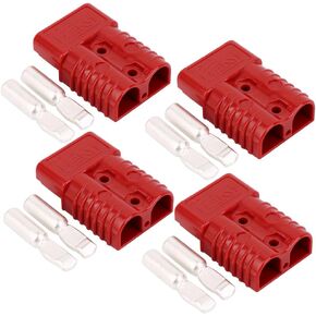 175 Amp Connecteur 600 V Plug Battery Connector 175A Battery Power Connector (Red 4PCS 1/0AWG)