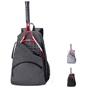 2 Raquet Tennis Bag,Tennis Bags For Men Women,Tennis Backpack,Durable Tennis Bookbag,Tennis Pickleball Bag,Tennis Bag Waterproof,Raquet Carrier for Balls, Pickleball Paddles, Badminton Rackets