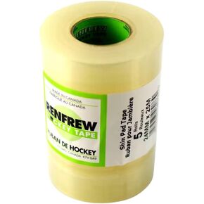 Renfrew Clear Polyflex Shin Sock Hockey Tape, 5 Rolls (24mm x 25m)