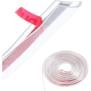 AOCISKA 16Ft Car Door Edge Guards,Car Door Protectors Edge Guards Clear,Universal Fit Rubber U Shape Door Edge Trim,Clear U Shape Automotive Door Edge Molding Door Edge Protector