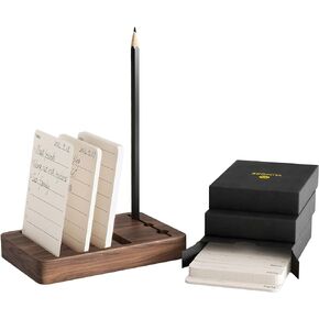 للقيام بقائمة المفكرة مع حامل الجوز الأسود، 2024 مخطط يومي غير مؤرخ للقيام ببطاقات ملاحظة قائمة المراجعة - بطاقات الهدف 120p - بطاقة مؤشر الإنتاجية لتنظيم اللوازم المكتبية المنزلية in Kuwait